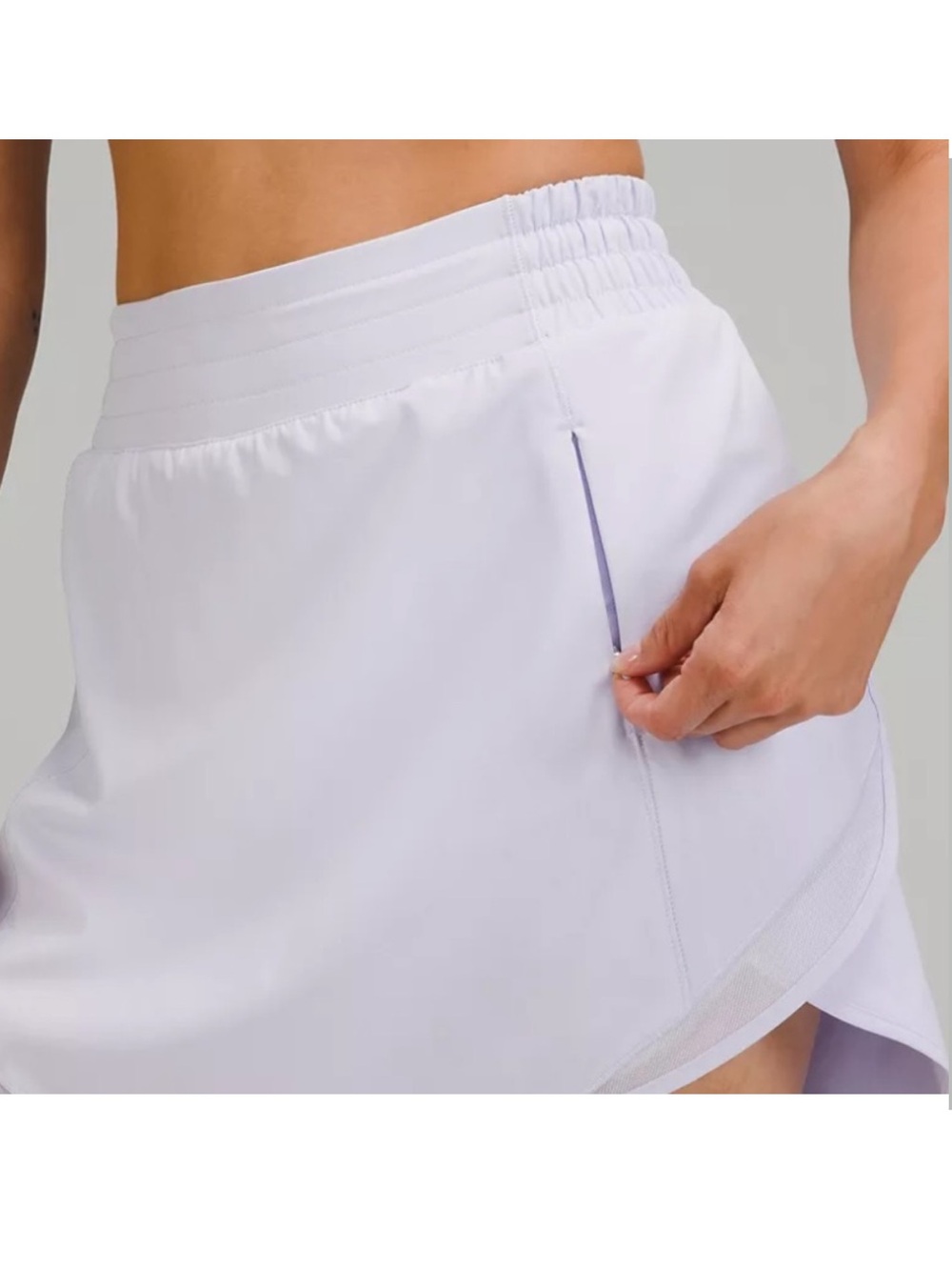 lululemon athletica Lavender Athletic Skort with Elastic Waistband EUC, Sz. 8